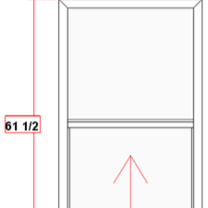 36x62 900 series single hung