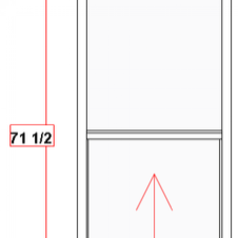 36x72 900 series single hung window